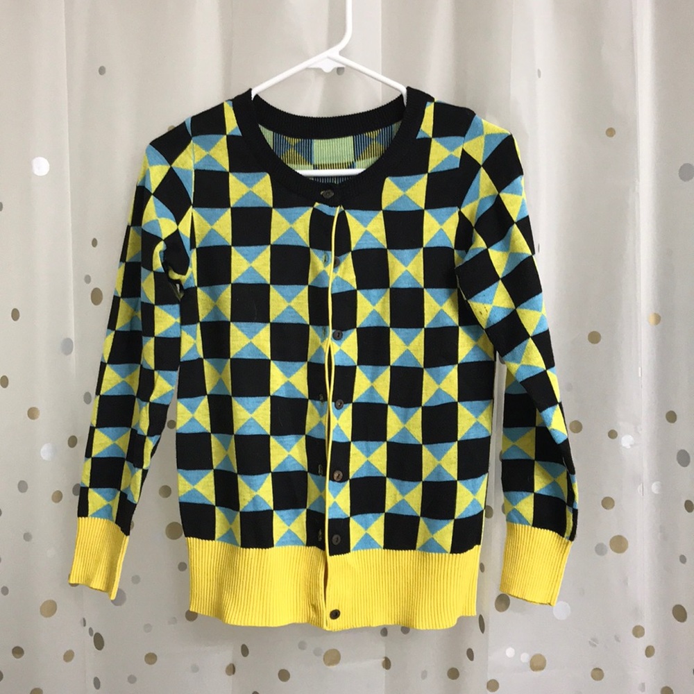 Graphic cardigan